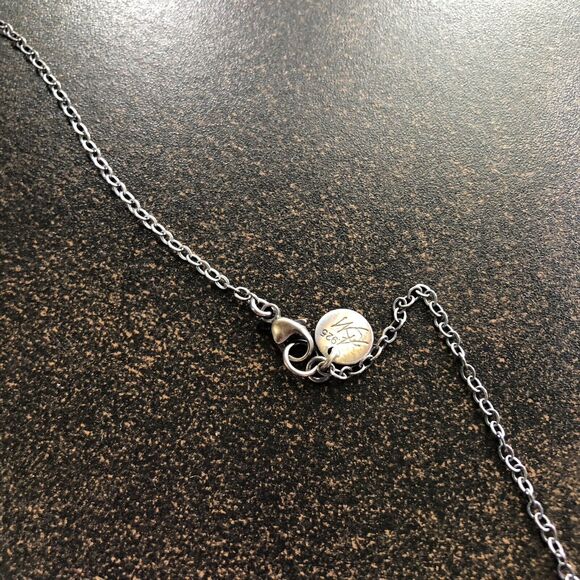 Sterling Silver Arc Boho Necklace Handmade Southwest Chic Unique Design - Picture 4 of 7